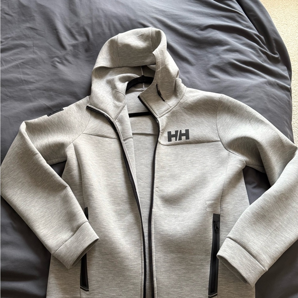 Helly Hansen Light Gray Full-Zip Hoodie